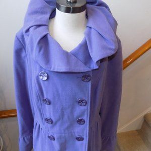 INSIGHT Lavendar Doublebreasted Coat Size 10